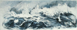 Agatha Schwager sea breaks painting