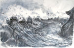 Agatha Schwager sea and whale painting